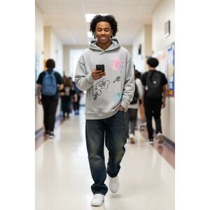 ELFRIC EDEN‎ Streetwear HipHop Graphic Hoodie  XL